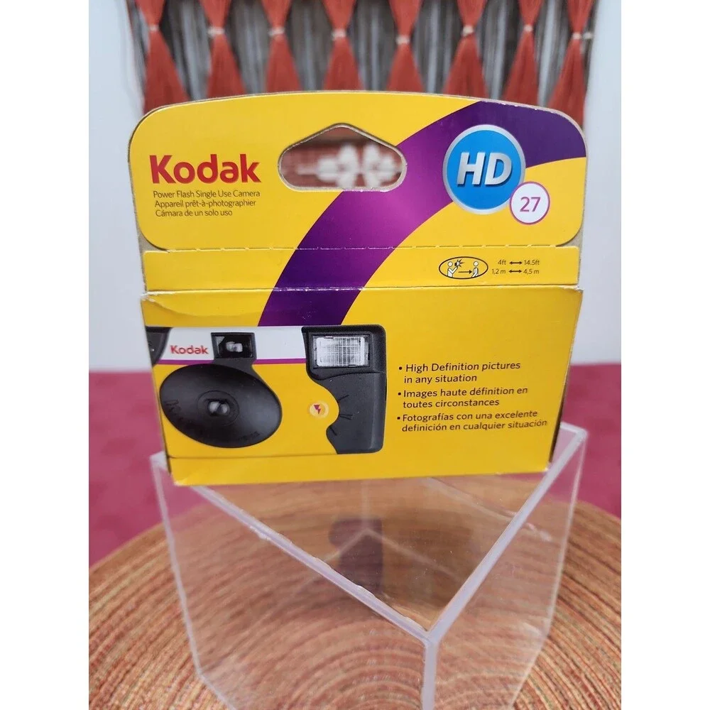 Kodak HD Power Flash Disposable Camera 27 Picture Exp 05/2015 New In Box Sealed